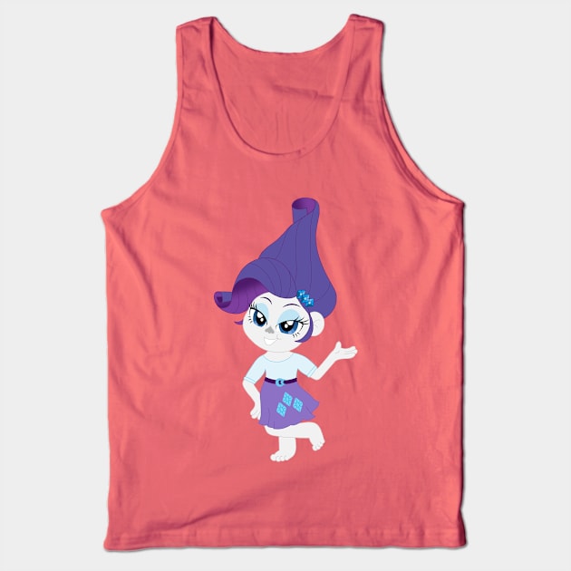 Rarity Troll Tank Top by Ayana Nikole